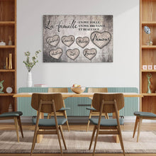 Charger l&#39;image dans la galerie, TOILE DE FAMILLE “COEURS D’AMOUR&quot;
