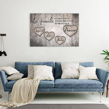 Charger l&#39;image dans la galerie, TOILE DE FAMILLE “COEURS D’AMOUR&quot;
